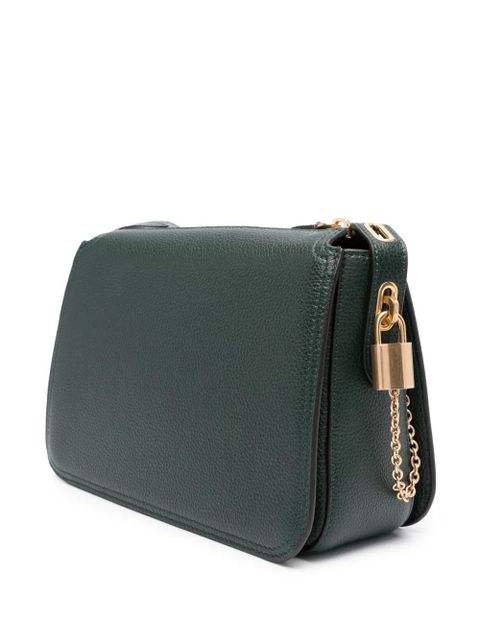 Mulberry small Billie logo-patch crossbody bag - Green