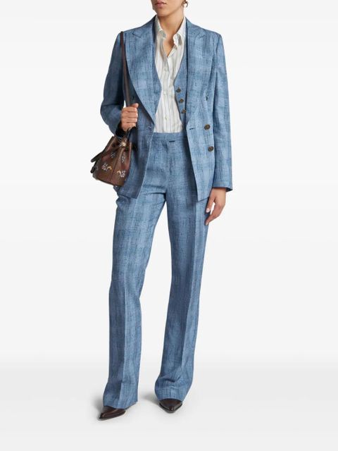 ETRO check blazer - Blue - zdjęcie produktu nr 2