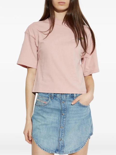 Diesel T-Cropyn embroidered-logo T-shirt - Pink