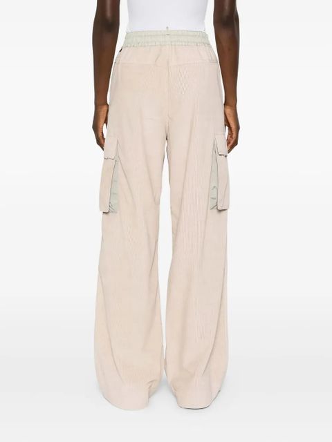 Moncler Grenoble corduroy cargo trousers - Neutrals