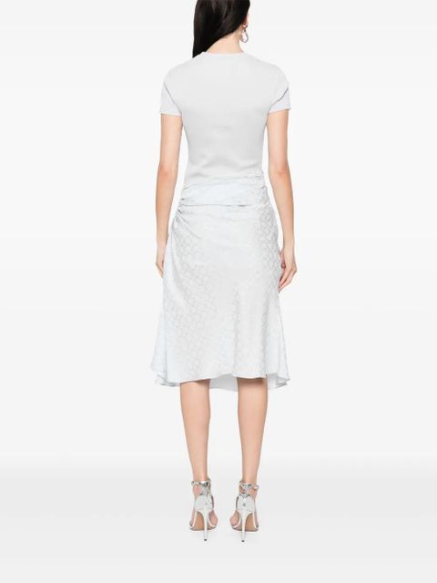 Givenchy Bi-material draped midi dress - Blue