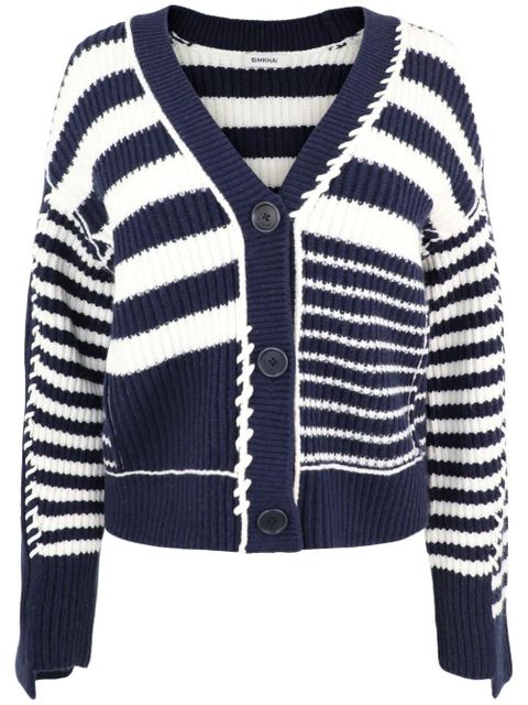 Simkhai Adara striped cardigan - Blue - zdjęcie produktu nr 1