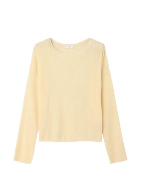 American Vintage fine-knit Liu sweater - Yellow - zdjęcie produktu nr 1