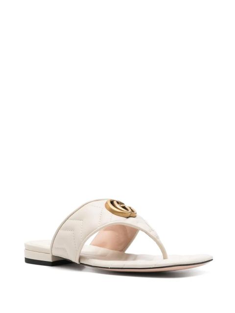 Gucci Double G sandals - White