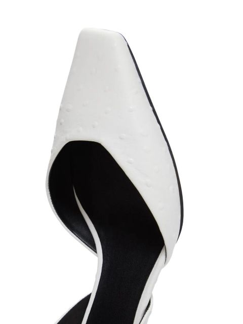 LouLou de Saison square-toe slingback pumps - White