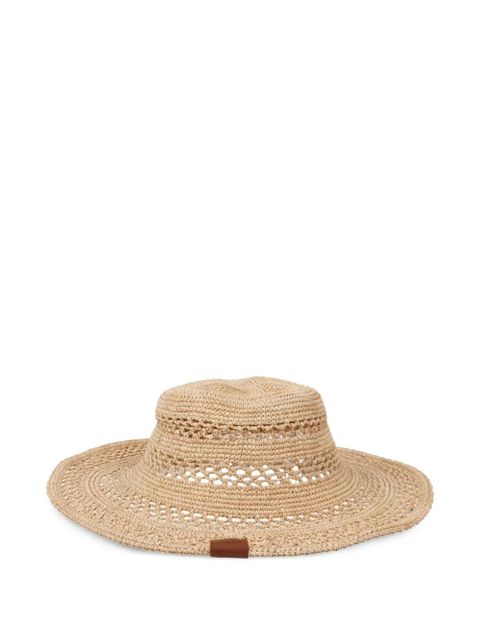 Ruslan Baginskiy crochet-knit straw hat - Neutrals - zdjęcie produktu nr 2