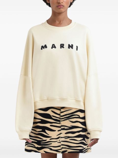 Marni logo-print sweatshirt - Neutrals - zdjęcie produktu nr 2