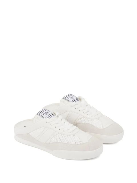 Chloé Kick lace-up mule sneakers - Neutrals