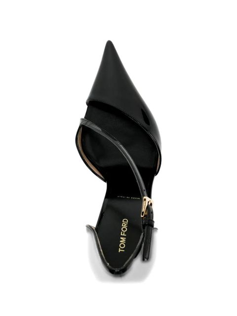 TOM FORD 110mm buckle strap pointed pumps - Black