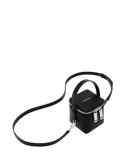 Ferragamo Micro leather mini bag - Black