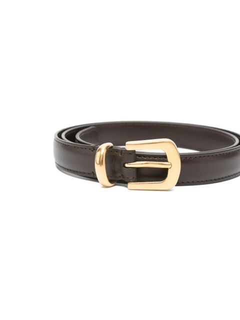 The Row gold-tone buckle belt - Brown