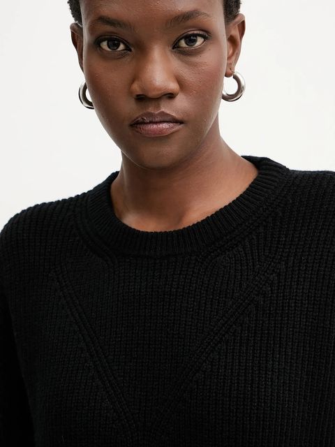 Pinko sukienka z dodatkiem wełny kolor czarny mini oversize 105504 A2R1