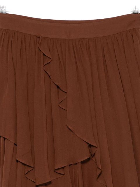 ZIMMERMANN ruffle-details midi skirt - Brown