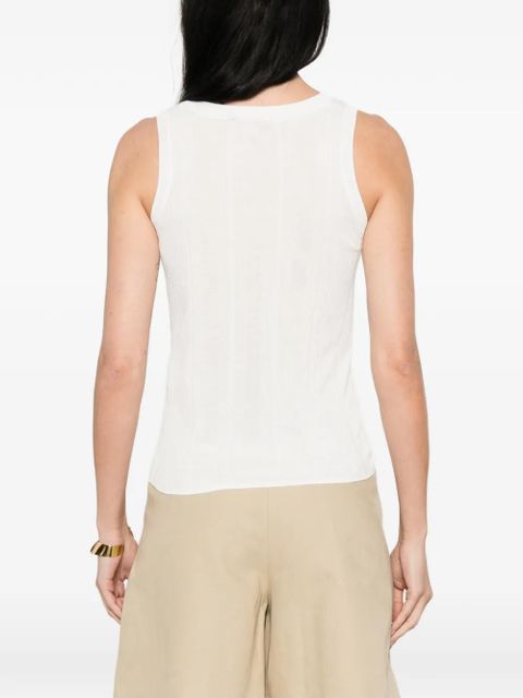 Weekend Max Mara ribbed tank top - White