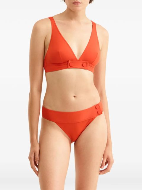 ERES V-neck bikini top - Orange