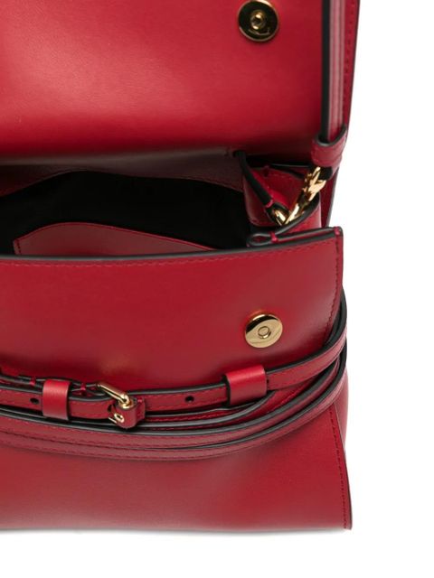 Moschino buckle leather mini bag - Red