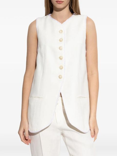 ETRO button-fastening waistcoat - White - zdjęcie produktu nr 2
