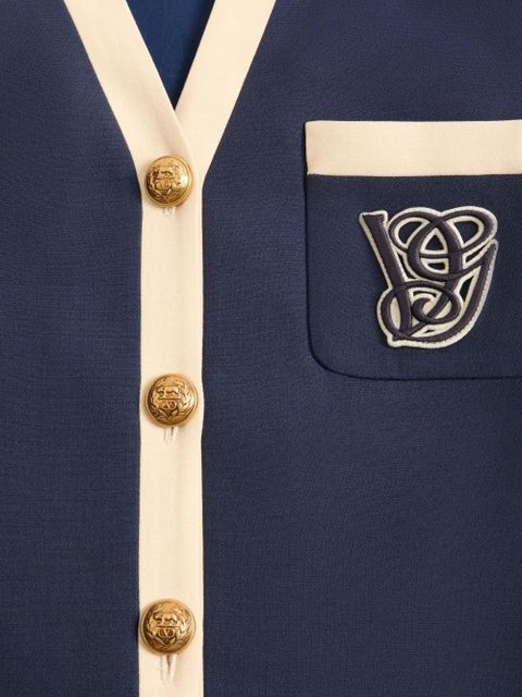 Valentino Garavani two-tone jacket - Blue