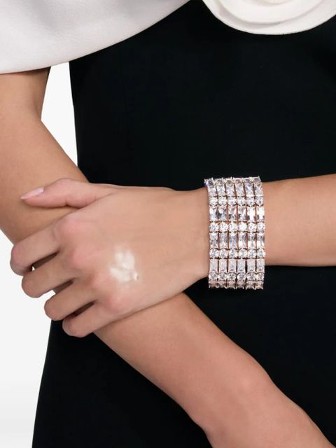 Self-Portrait crystal-embellished bracelet - Silver - zdjęcie produktu nr 1