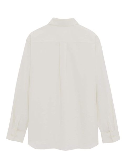 Saint Laurent long-sleeve cotton shirt - White