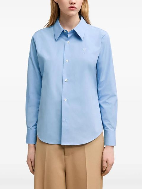 AMI Paris Ami de Coeur cotton shirt - Blue