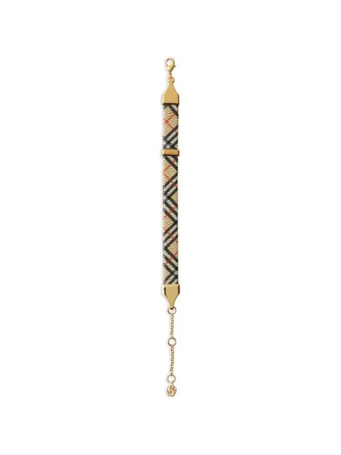 Burberry Check-print bracelet - Gold - zdjęcie produktu nr 2
