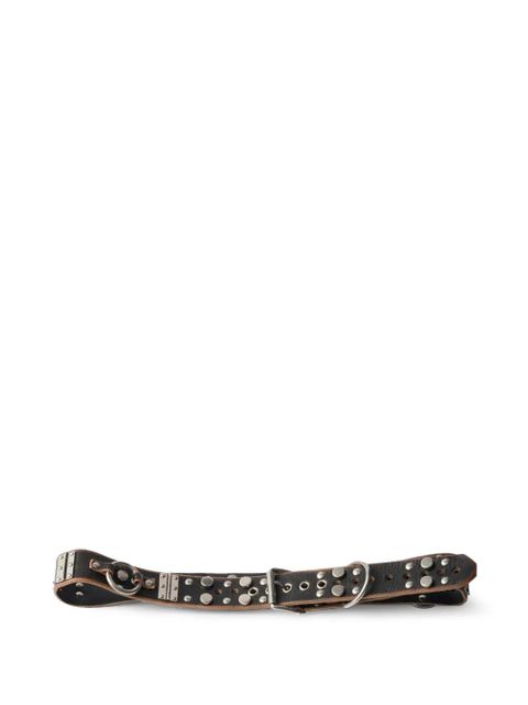 Prada studded leather belt - Black - zdjęcie produktu nr 1