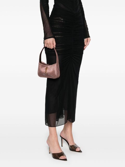 Saint Laurent mini Cassandre-plaque tote bag - Pink