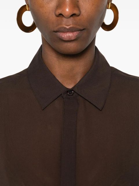 The Frankie Shop wide-sleeve Shirt - Brown