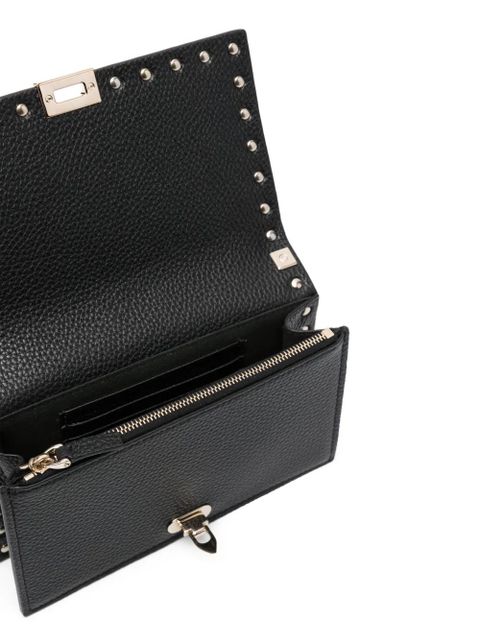 Valentino Garavani Rockstud leather crossbody bag - Black