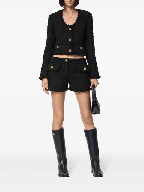 Versace Heritage tweed cropped jacket - Black - zdjęcie produktu nr 2