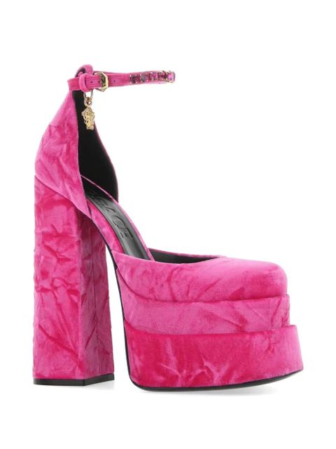 Versace medusa-charm velvet pumps - Pink - zdjęcie produktu nr 2