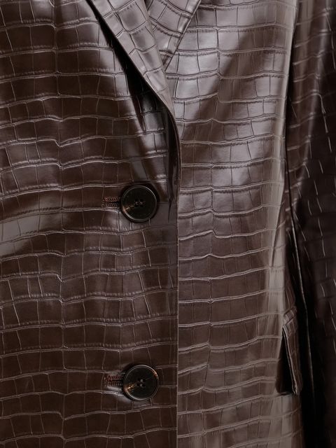 ISABELLE BLANCHE marynarka kolor brązowy jednorzędowa gładka IS25FW-J029-T006