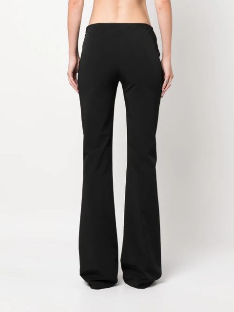 Blumarine flared bow-detail trousers - Black - zdjęcie produktu nr 2