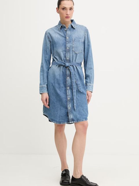 G-Star sukienka koszulowa jeansowa Shirt Belt - zdjęcie produktu nr 1