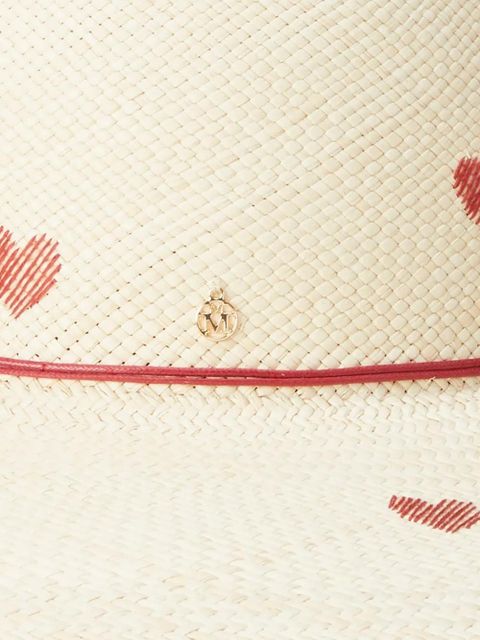 Maison Michel Blanche heart-motif fringed hat - Neutrals - zdjęcie produktu nr 2