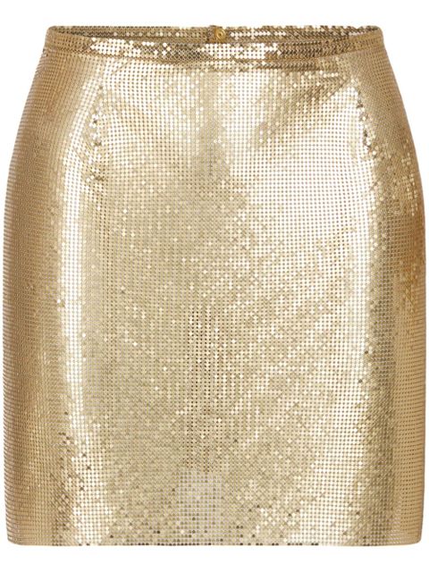 Rabanne mesh mini skirt - Gold - zdjęcie produktu nr 1