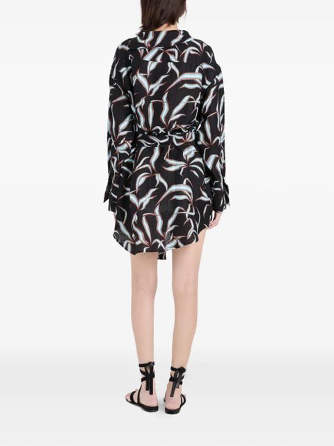 Proenza Schouler Lalia printed mini dress - Black