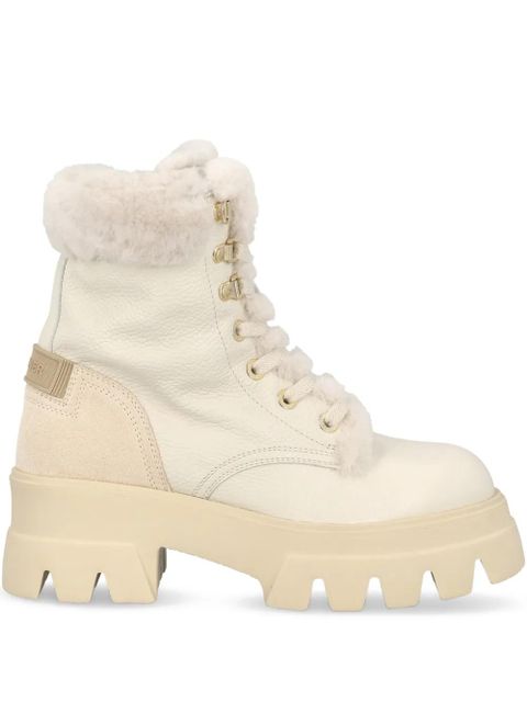 BOGNER leather combat boots - Neutrals - zdjęcie produktu nr 1