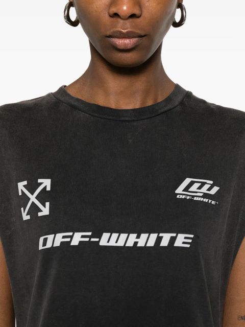 Off-White printed maxi dress - Black