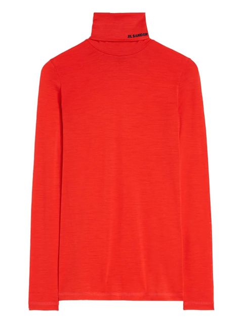 Jil Sander roll-neck T-shirt - Orange - zdjęcie produktu nr 1