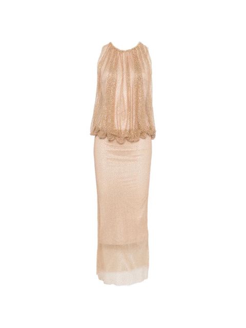 Sportmax crystal-emebllishment midi dress - Neutrals - zdjęcie produktu nr 1