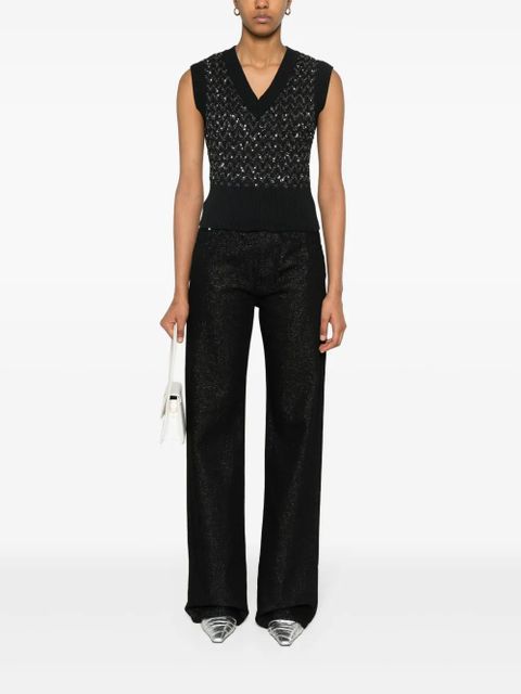 Missoni lurex-detailing logo-patch jeans - Black - zdjęcie produktu nr 2