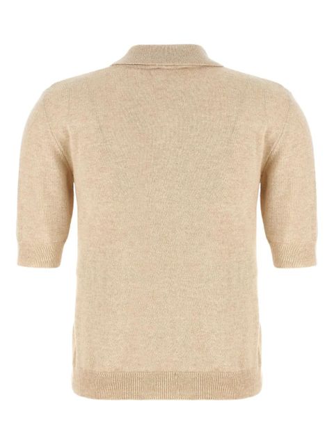 Moschino embroidered knited polo top - Neutrals - zdjęcie produktu nr 2