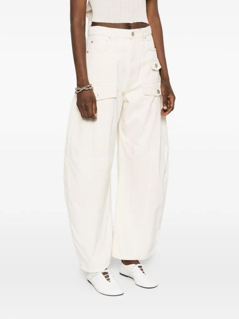 Sportmax Spxfashion patch-pocket jeans - Neutrals