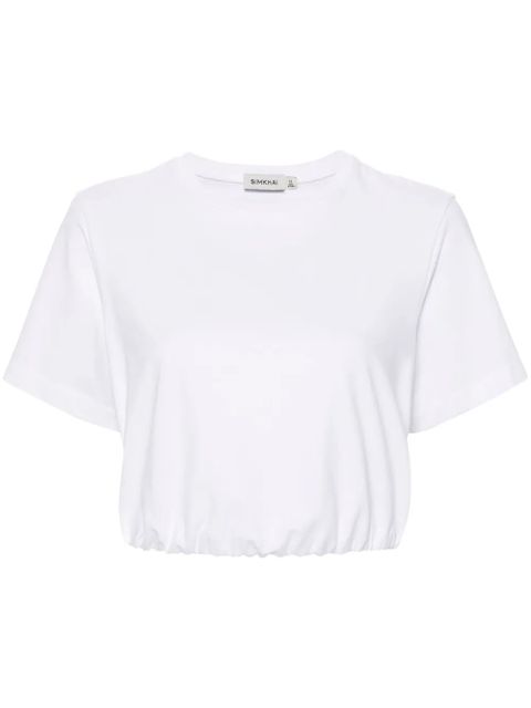 Simkhai elasticated-waist T-shirt - White - zdjęcie produktu nr 1