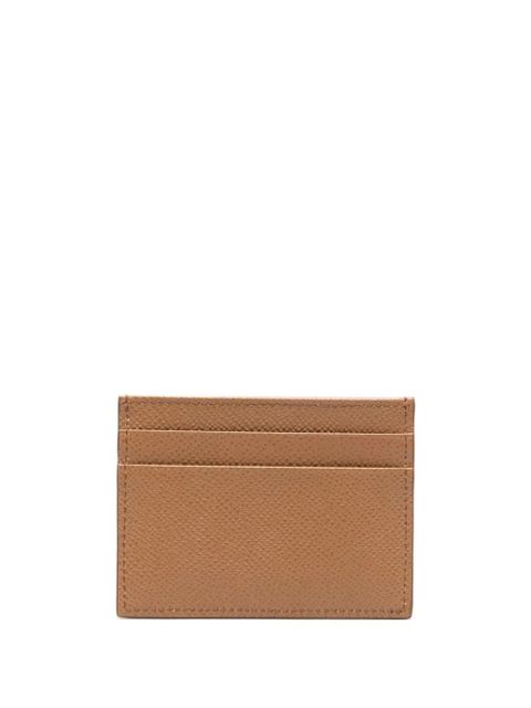 Dolce & Gabbana logo-tag leather card holder - Brown