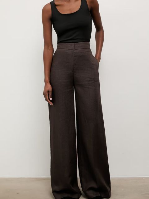 Answear.LAB spodnie damskie lniane - zdjęcie produktu nr 1