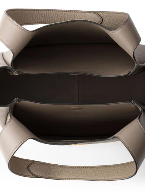 Prada small leather tote bag - Brown