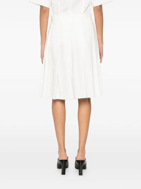 TOTEME beaded pleated mini skirt - White